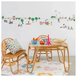 Clearance Sticker frise Mon Village Enfant Décoration Murale|Déco Murale Enfant