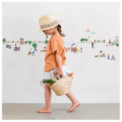 Clearance Sticker frise Mon Village Enfant Décoration Murale|Déco Murale Enfant