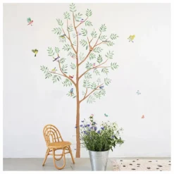 Hot Sticker Géant Arbre de Printemps Enfant Déco Murale Enfant