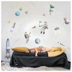Hot Sticker géant Espace Enfant Décoration Murale|Déco Murale Enfant