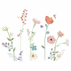 Outlet Sticker géant Fleurs des champs Enfant Décoration Murale|Déco Murale Enfant