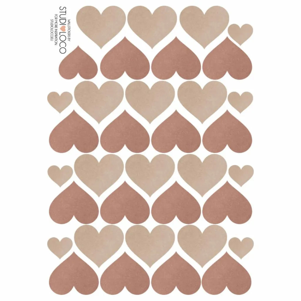 Hot Stickers muraux Cœurs Enfant Décoration Murale|Déco Murale Enfant