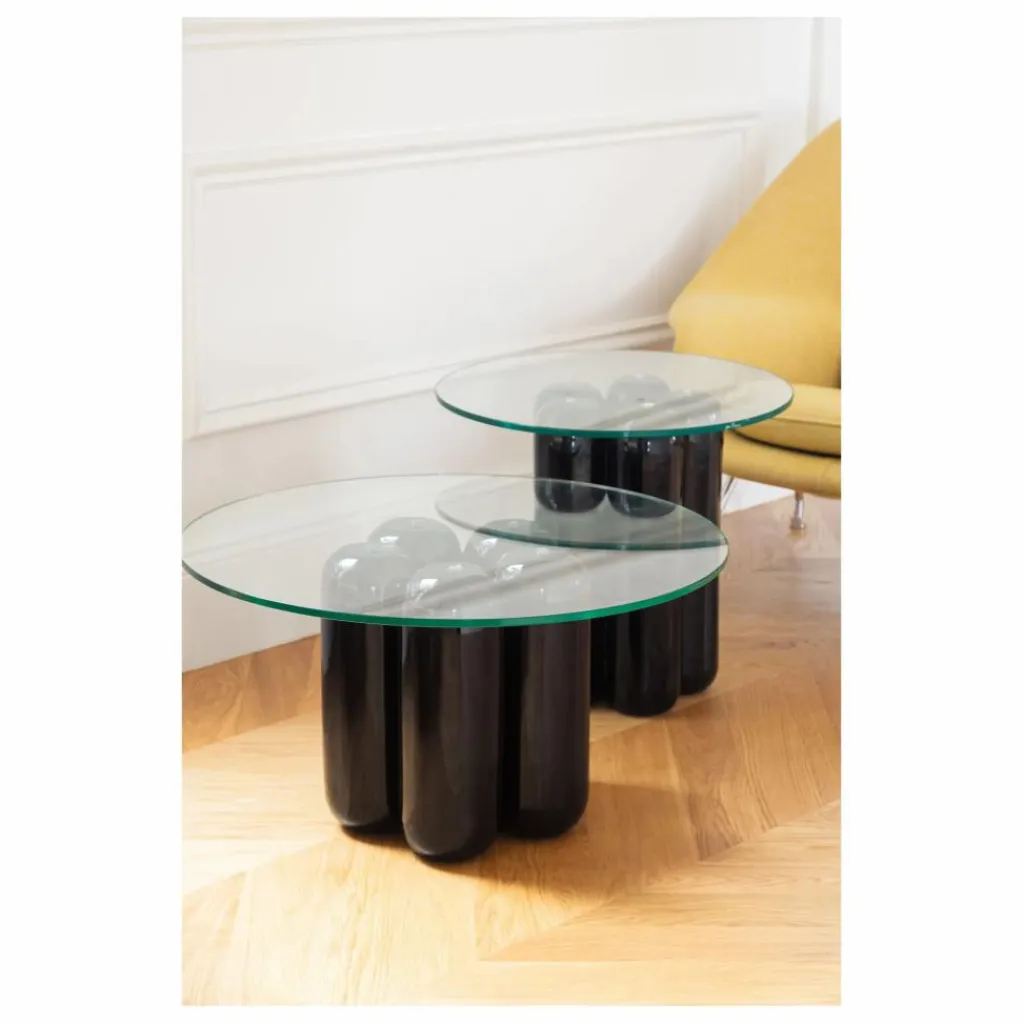 Outlet Table d'appoint avec plateau en verre | Tables, Bureaux