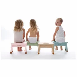 Hot Tabouret en bois d'hévéa | Enfant Chaises Enfant