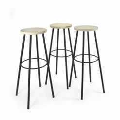 Online Tabouret en bois, piétement en métal | Chaises, Tabourets, Bancs