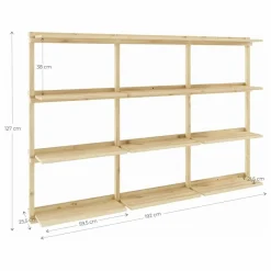 Online Étagères Groove 127x192 cm Meubles De Rangement
