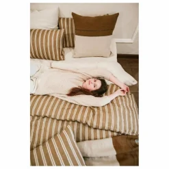 Best Taie d'oreiller Canal Stripe en lin | Linge De Lit