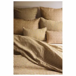 Sale Taie d'oreiller en lin lavé vichy | Linge De Lit