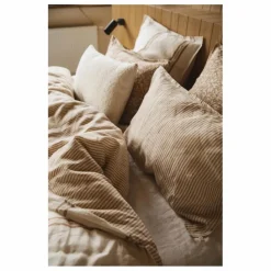 Clearance Taie d'oreiller en lin lavé rayé | Linge De Lit