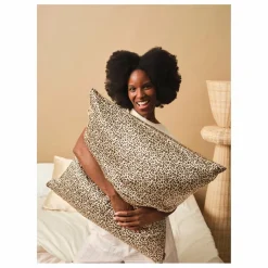 Taie d'oreiller en soie de mûrier imprimé Femme Linge De Lit|Soins Des Cheveux