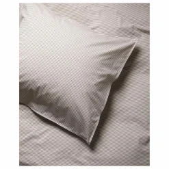 Taie d'oreiller Striped en percale organique - Brown-Ecru | Enfant Linge De Lit Enfant|Linge De Lit