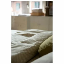 Taie d'oreiller Striped en percale organique - -Ecru | Enfant Linge De Lit Enfant|Linge De Lit