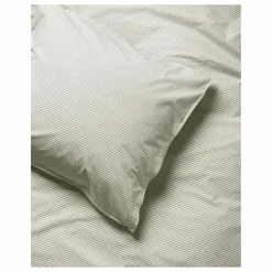 Taie d'oreiller Striped en percale organique - -Ecru | Enfant Linge De Lit Enfant|Linge De Lit