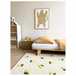Hot Tapis Citrons en laine | Enfant Tapis|Tapis Enfant
