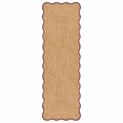 New Tapis de couloir en jute Scallop | Tapis