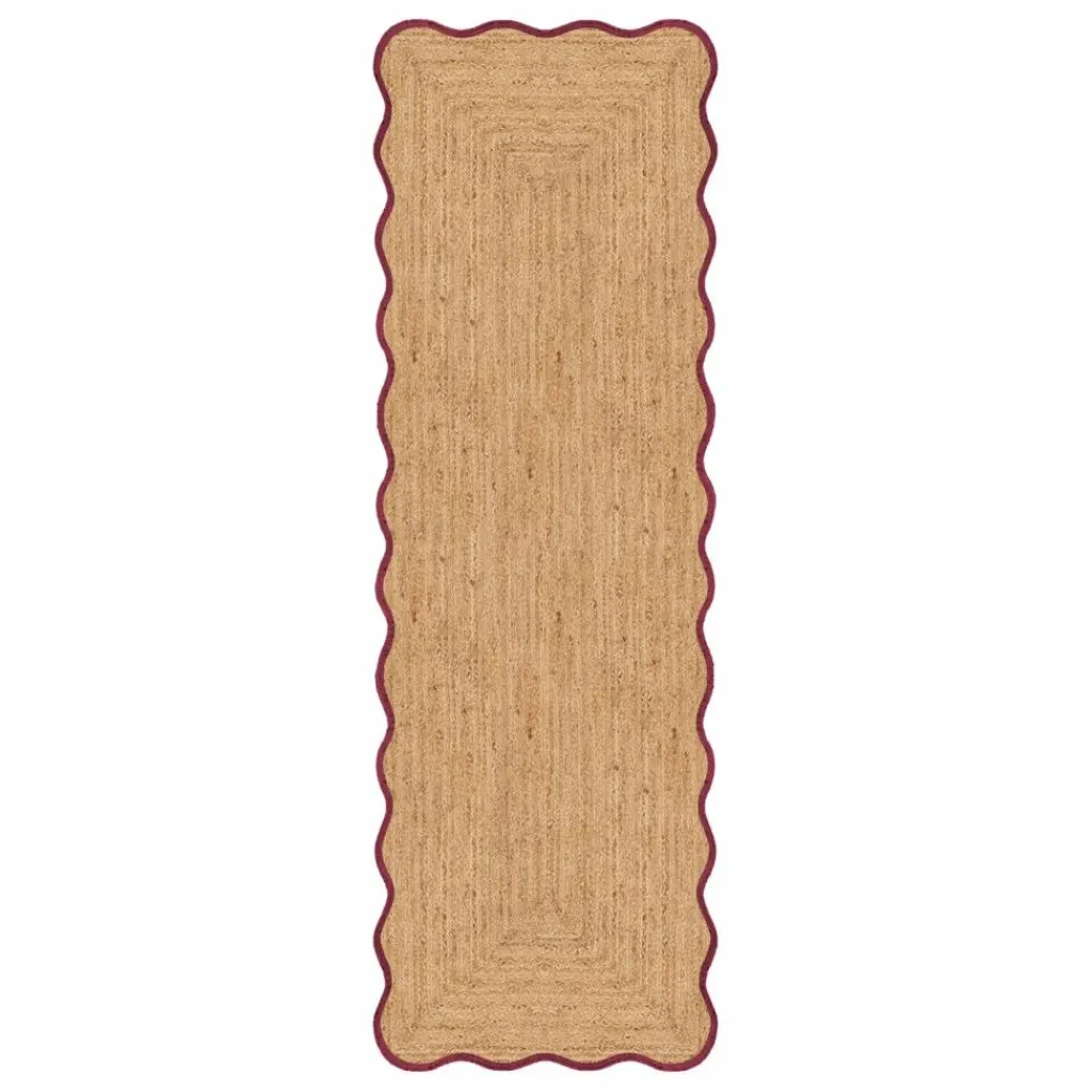 New Tapis de couloir en jute Scallop | Tapis
