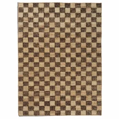 New Tapis en jute et laine Check | Tapis
