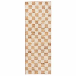 Online Tapis en jute et laine Check | Tapis