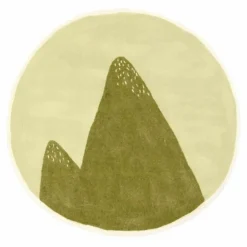 Outlet Tapis Pasu Montagne en feutre | Enfant Tapis|Tapis Enfant