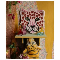 Discount Tapis tête de léopard Pinky en laine | Enfant Tapis|Tapis Enfant