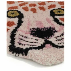 Discount Tapis tête de léopard Pinky en laine | Enfant Tapis|Tapis Enfant