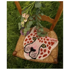 Discount Tapis tête de léopard Pinky en laine | Enfant Tapis|Tapis Enfant