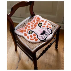 Discount Tapis tête de léopard Pinky en laine | Enfant Tapis|Tapis Enfant