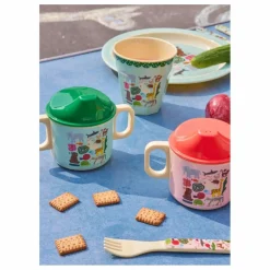 Sale Tasse d'apprentissage en mélamine Chats - x Nathalie Lété | Tasses Et Gobelets D'Apprentissage|Premiers Repas