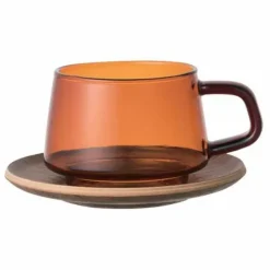 Sale Tasse et soucoupe Sepia en teck | Art De La Table