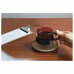 Sale Tasse et soucoupe Sepia en teck | Art De La Table