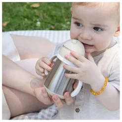 Hot Tasse paille en inox | Tasses Et Gobelets D'Apprentissage|Premiers Repas