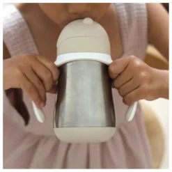 Hot Tasse paille en inox | Tasses Et Gobelets D'Apprentissage|Premiers Repas