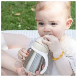 Hot Tasse paille en inox | Tasses Et Gobelets D'Apprentissage|Premiers Repas
