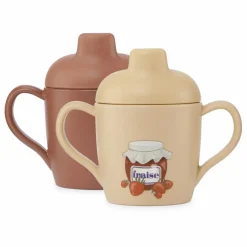 New Tasses d'apprentissage Fraise - Set de 2 | Tasses Et Gobelets D'Apprentissage|Premiers Repas