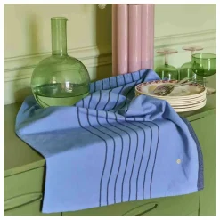 Outlet Torchon rayé en coton bio Piero | Linge De Table|Art De La Table