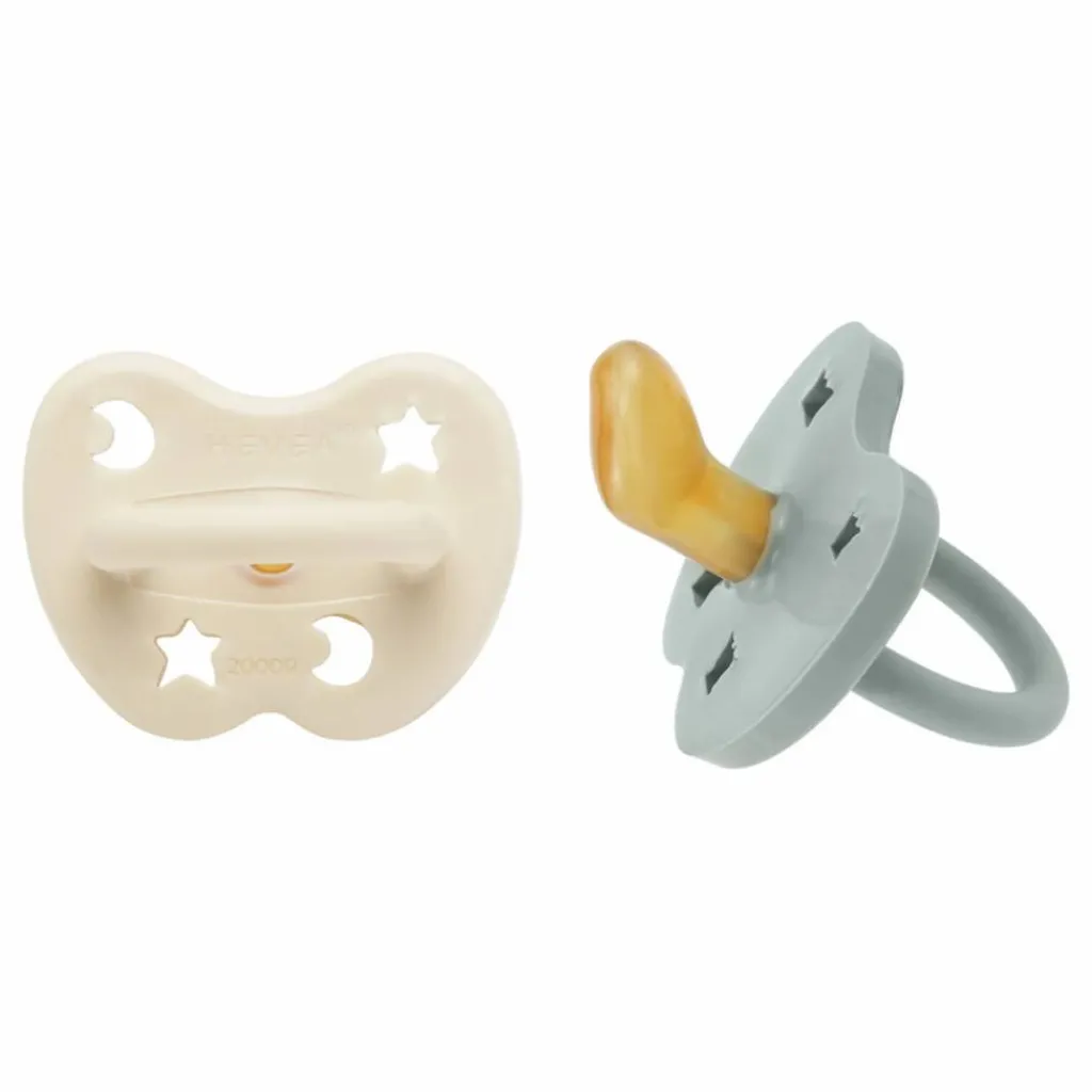 Tétines physiologiques en caoutchouc naturel - Lot de 2 | Tétines|Puériculture